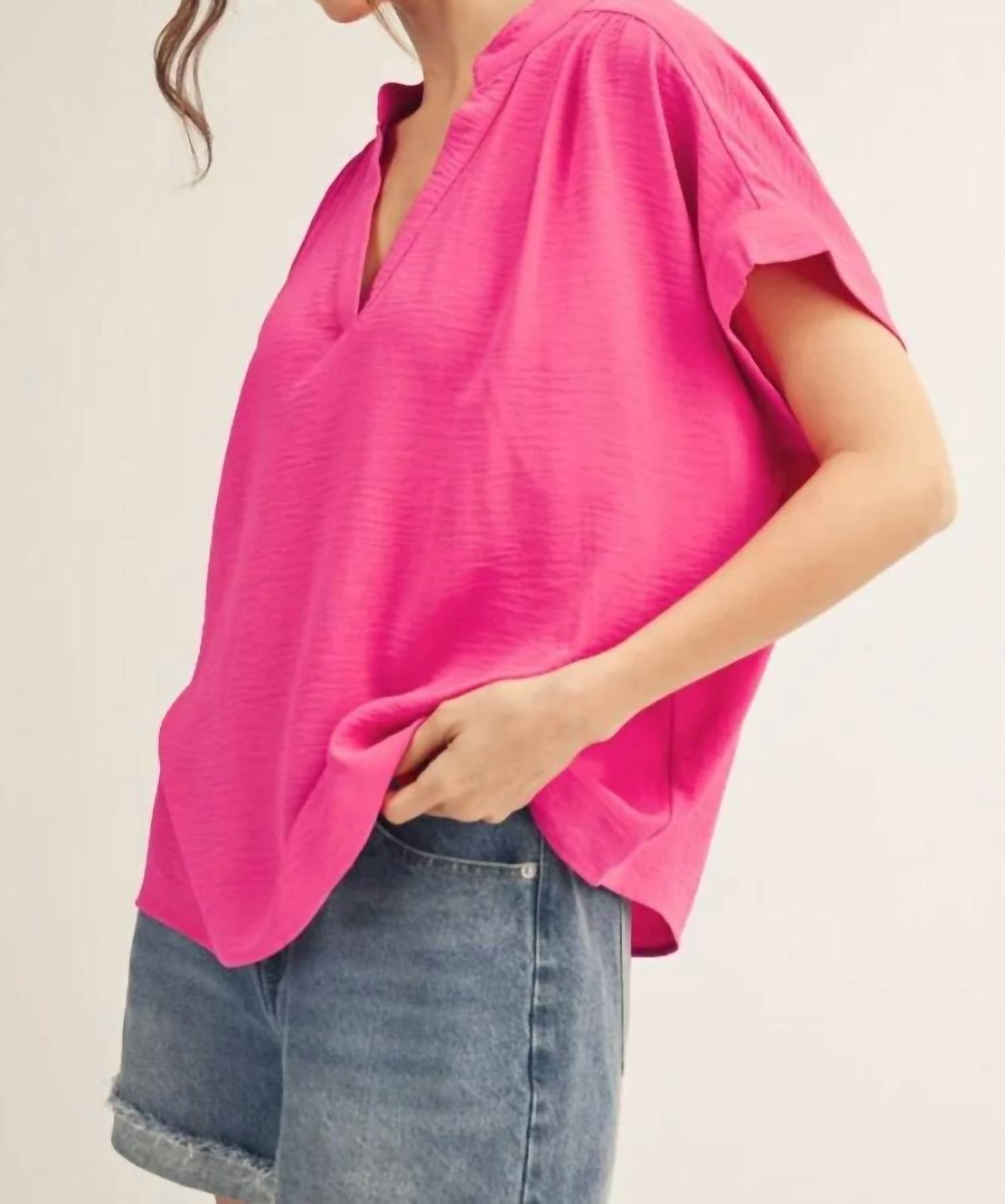 Jodifl - V-neck Straight Blouse