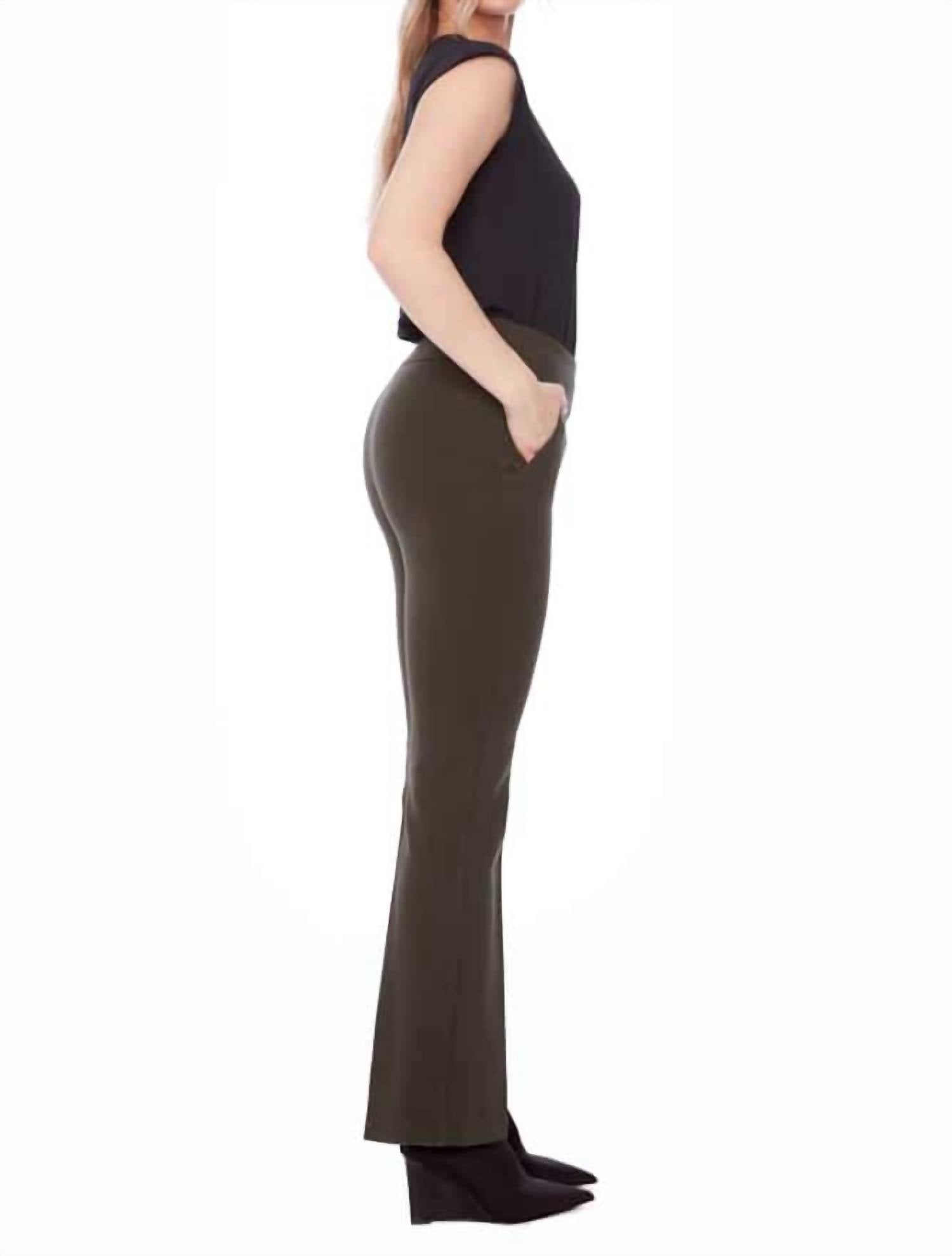 Up! - SOLID PONTE FULL-LENGTH BOOTCUT PANT