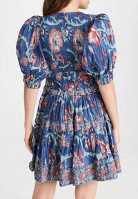 Sea - Rory Print Puff Sleeve Mini Dress