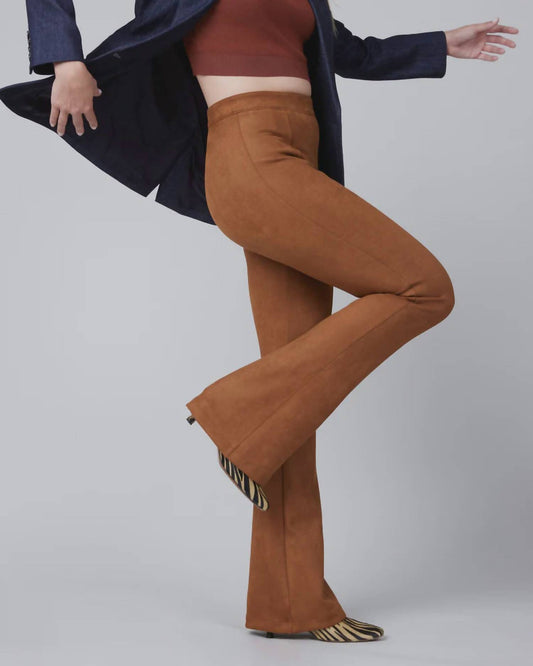 Spanx - Faux Suede Flare Pants - Petite