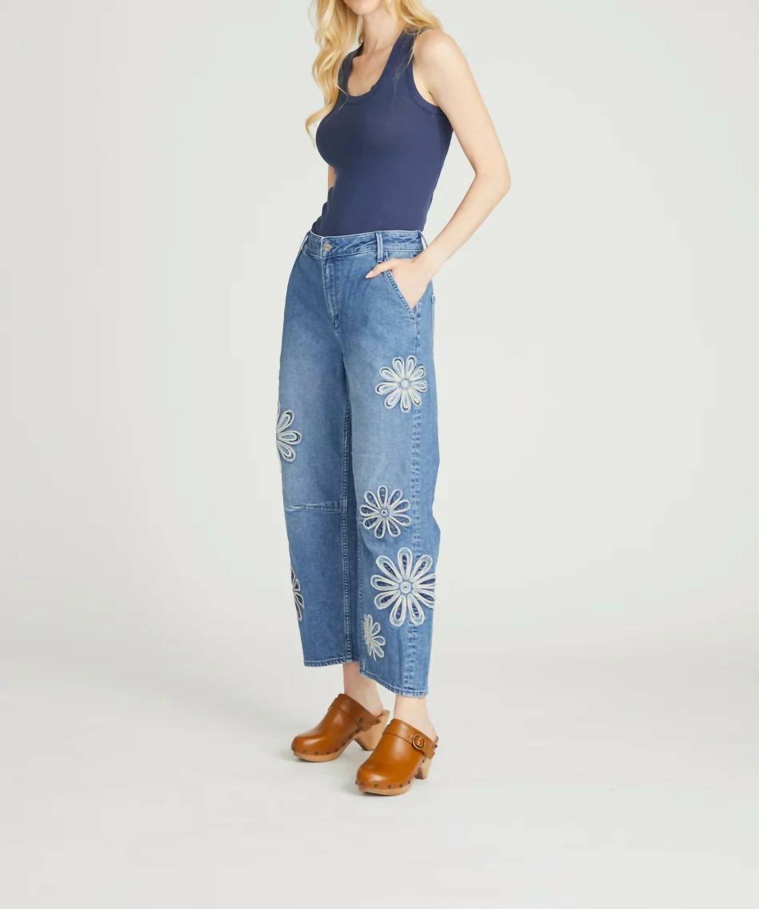 Driftwood - Barbie Barrel X Daisy Patchwork Jeans