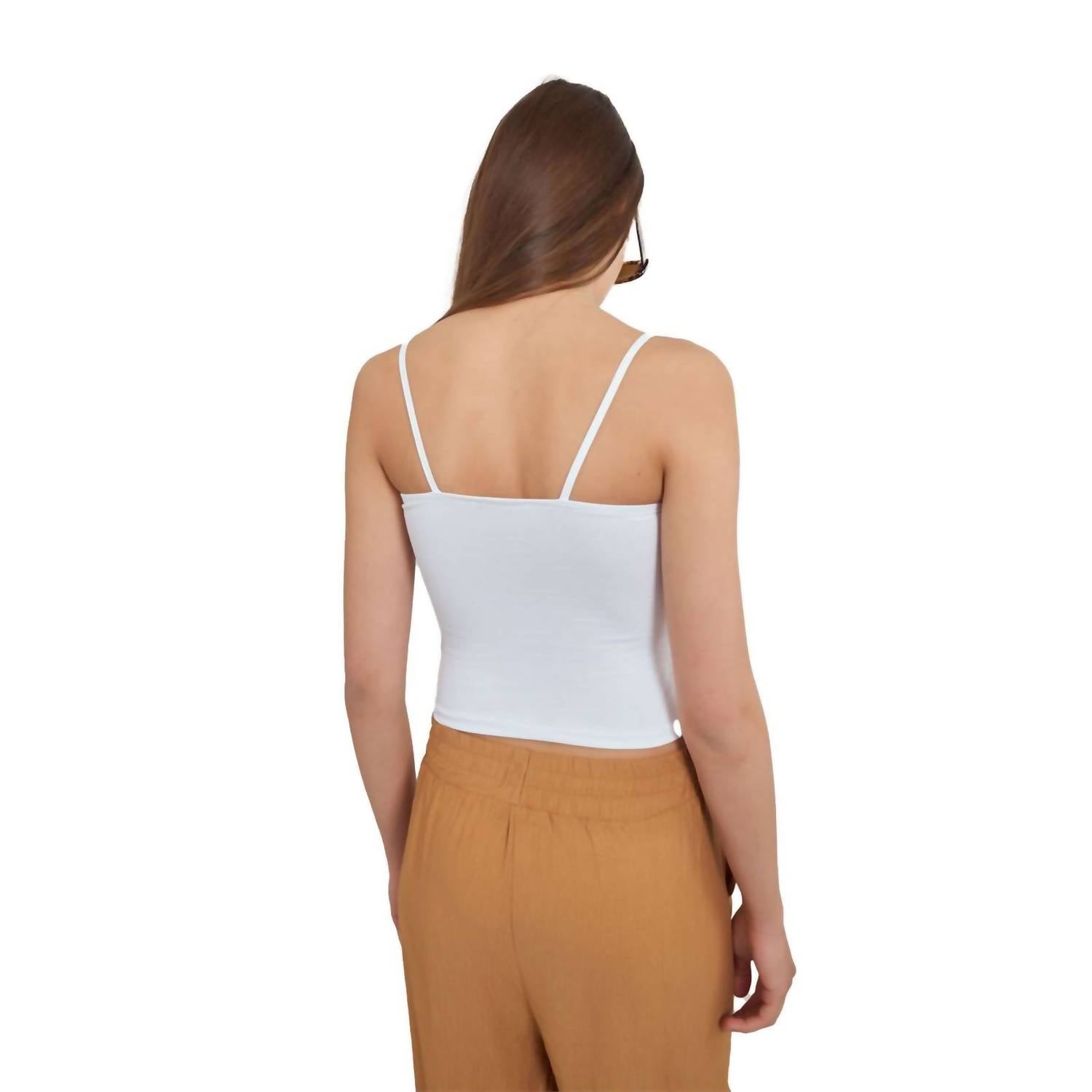 Ambar - Minimalist Square Neck Slim Fit Cami Top