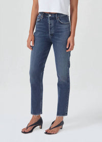Agolde - RILEY LONG HIGH RISE STRAIGHT JEAN