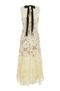 Self-Portrait - Crochet Lace Midi Dress