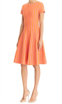 Carolina Herrera - Pleated Short-Sleeve Dress
