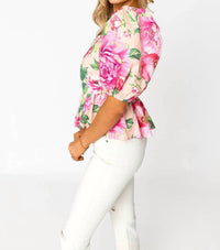 BUDDYLOVE Mirabelle Explorer Top in pink - women's blouse - alternate view