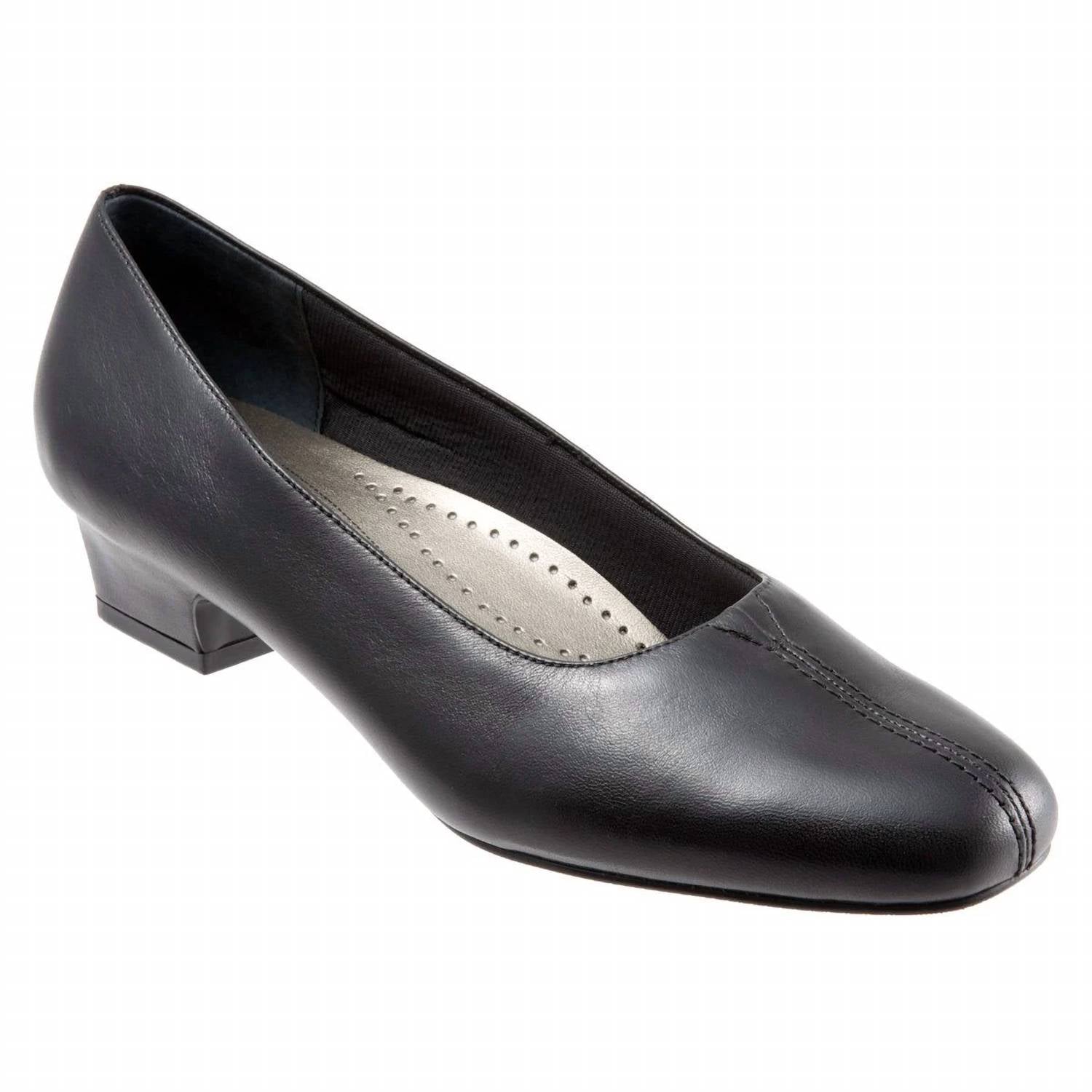 Trotters Women's Doris Block Heel Pumps in black - women's heels