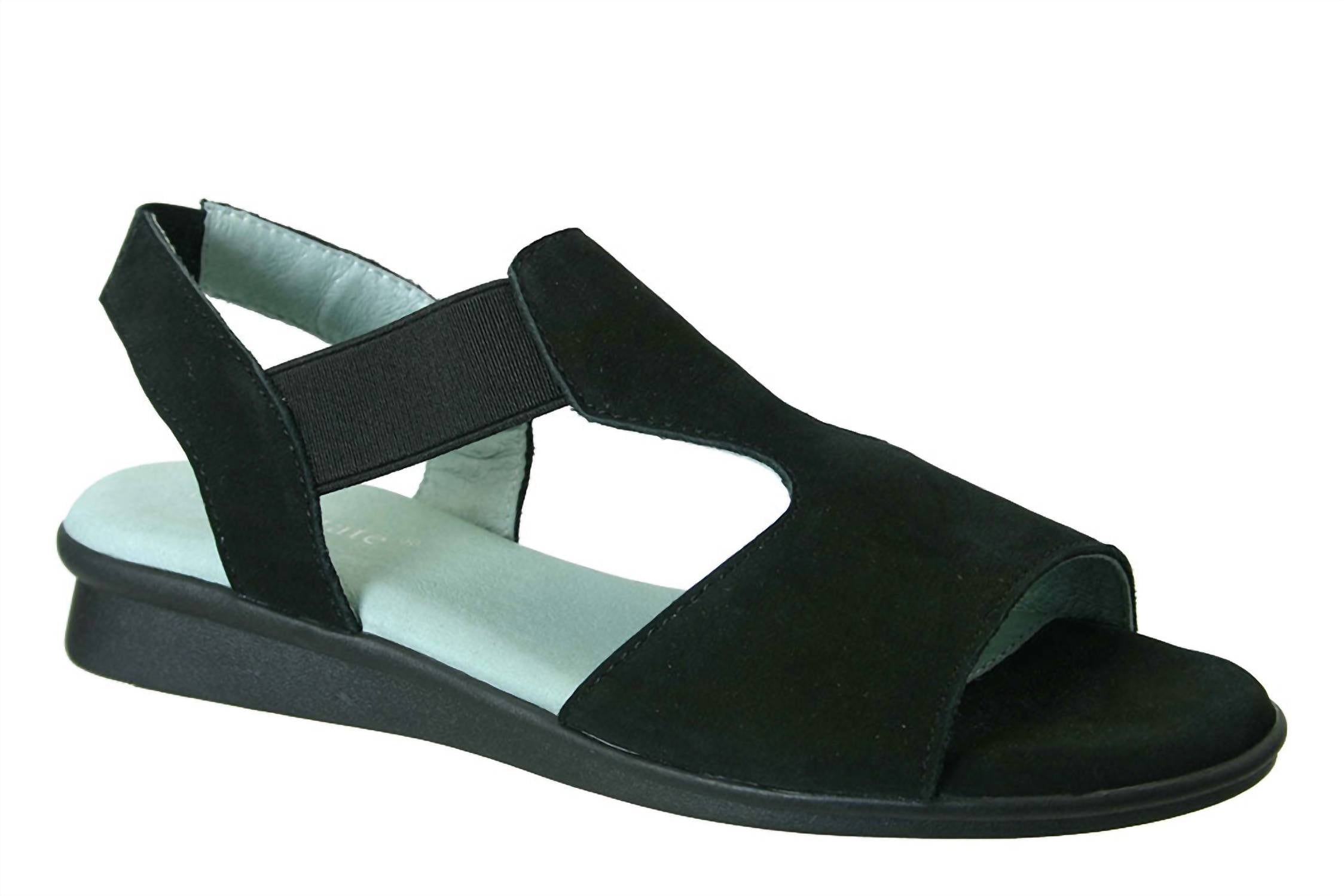 David Tate Women's Ash Sandals in black - women's sandal - detail view