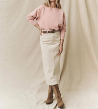 The Great. - Column Midi Skirt