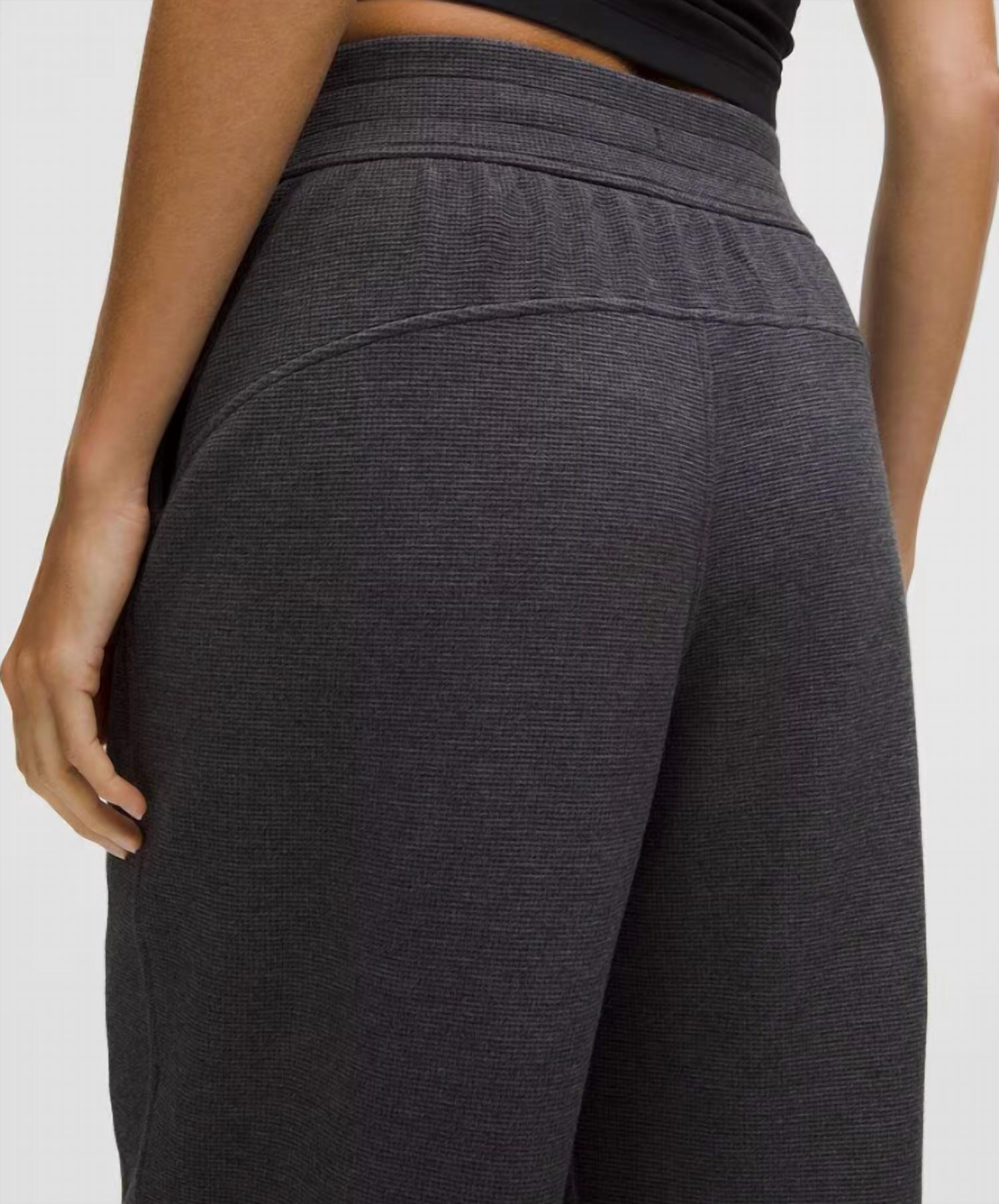 Lululemon - Waffle Scuba Mid Rise Wide Leg Pant