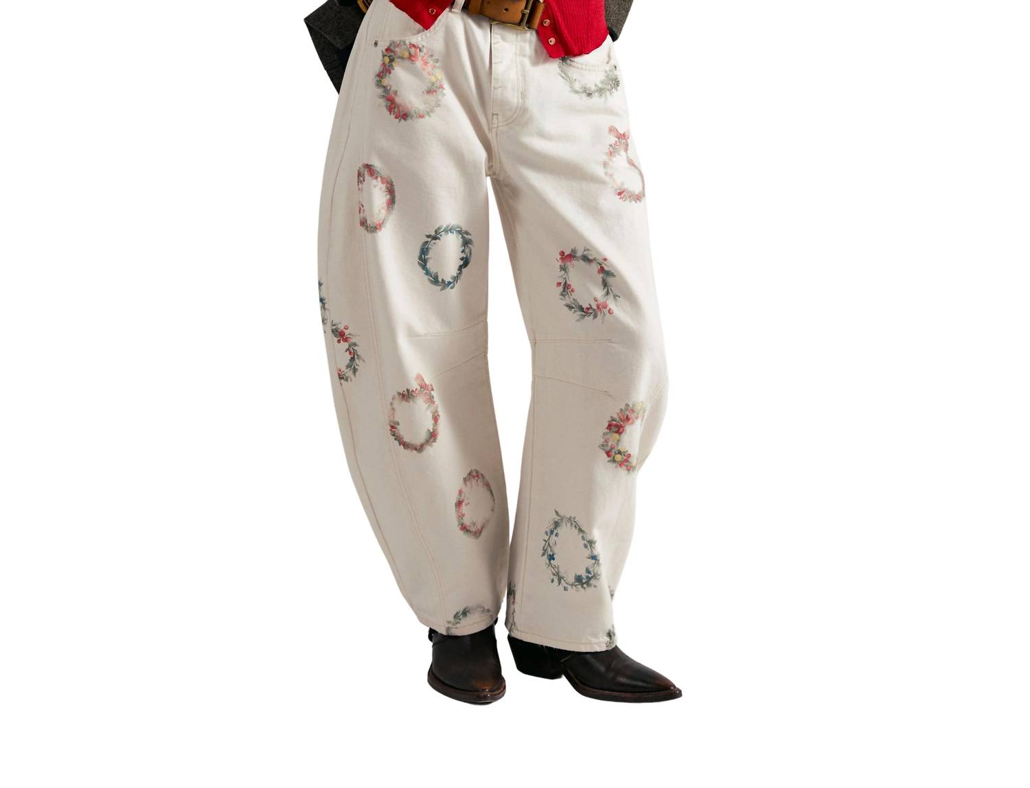 Free People - Good Luck Printed Jeans