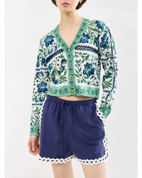 Farm Rio - Manoela Buttoned Knit Cardigan