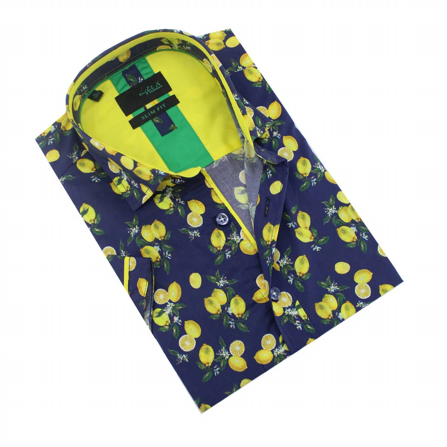 Eight X - Lemon Melody Print Short Sleeve Shirt