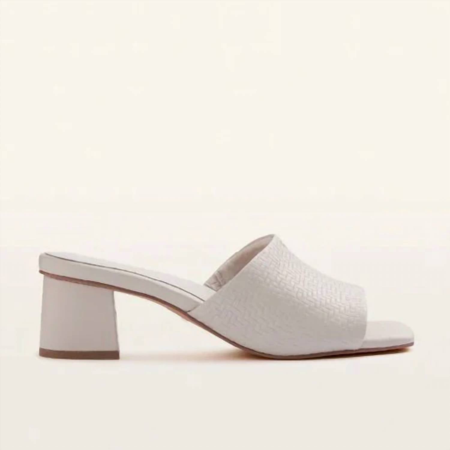 FRANKIE4 Women's Kennedy Weave Heel in bone - women's heels