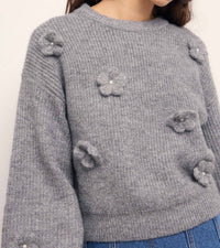 Minkpink - Vera Floral Applique Knit Sweater