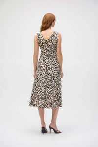 Joseph Ribkoff - Knee Length Animal Print Dress