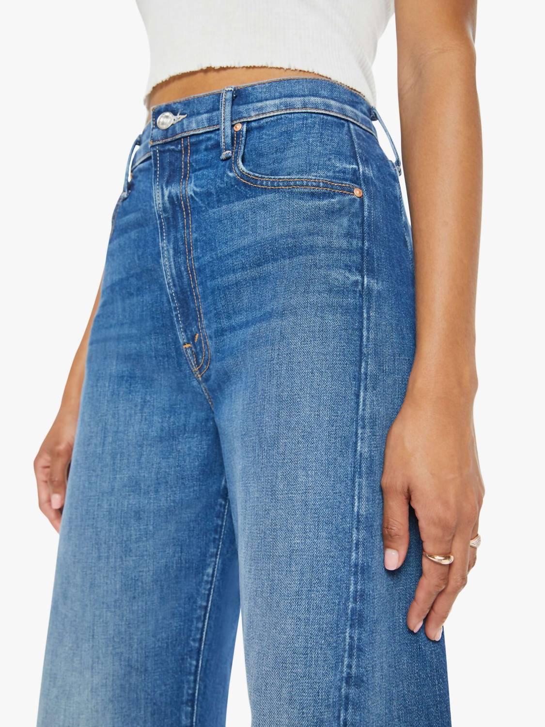 Mother - High-waisted Barrel Leg Pants