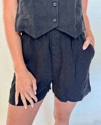 Lamade - Elodie Pleated Linen Short