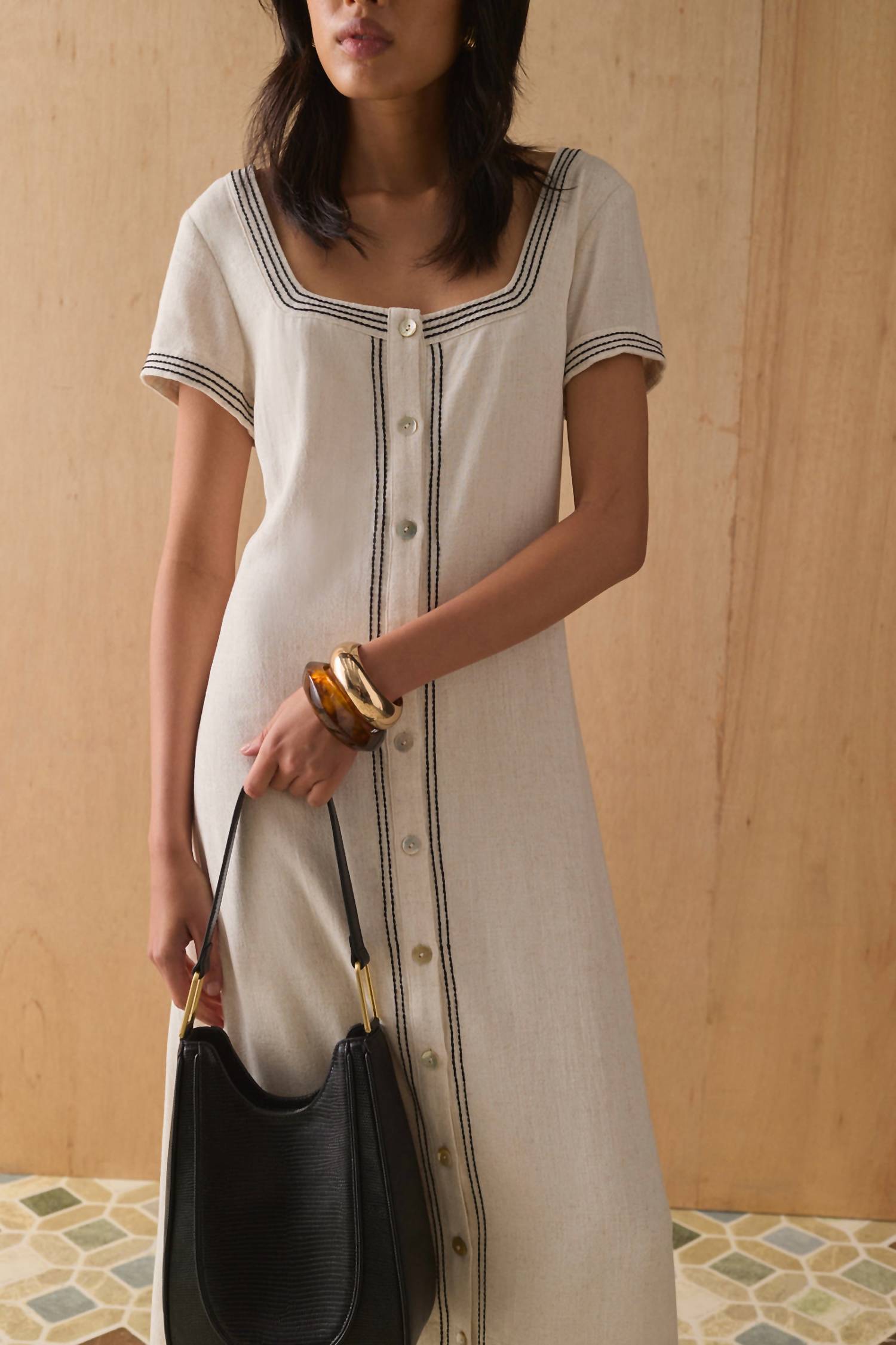 Sancia Layla Dress in shore - women's dress - detail view