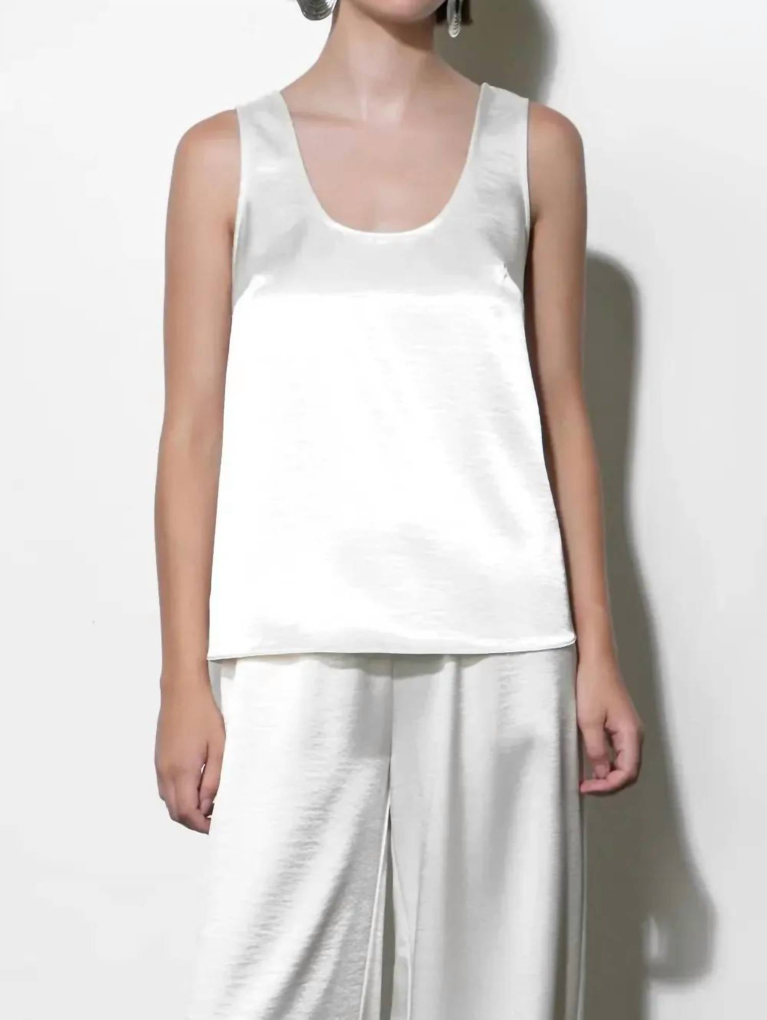 Greylin - Ariana Satin Sleeveless Top