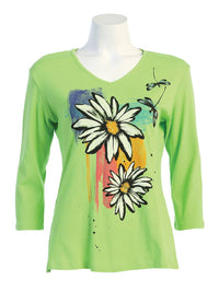 Jess & Jane - Women's Twins Printed Cotton Top