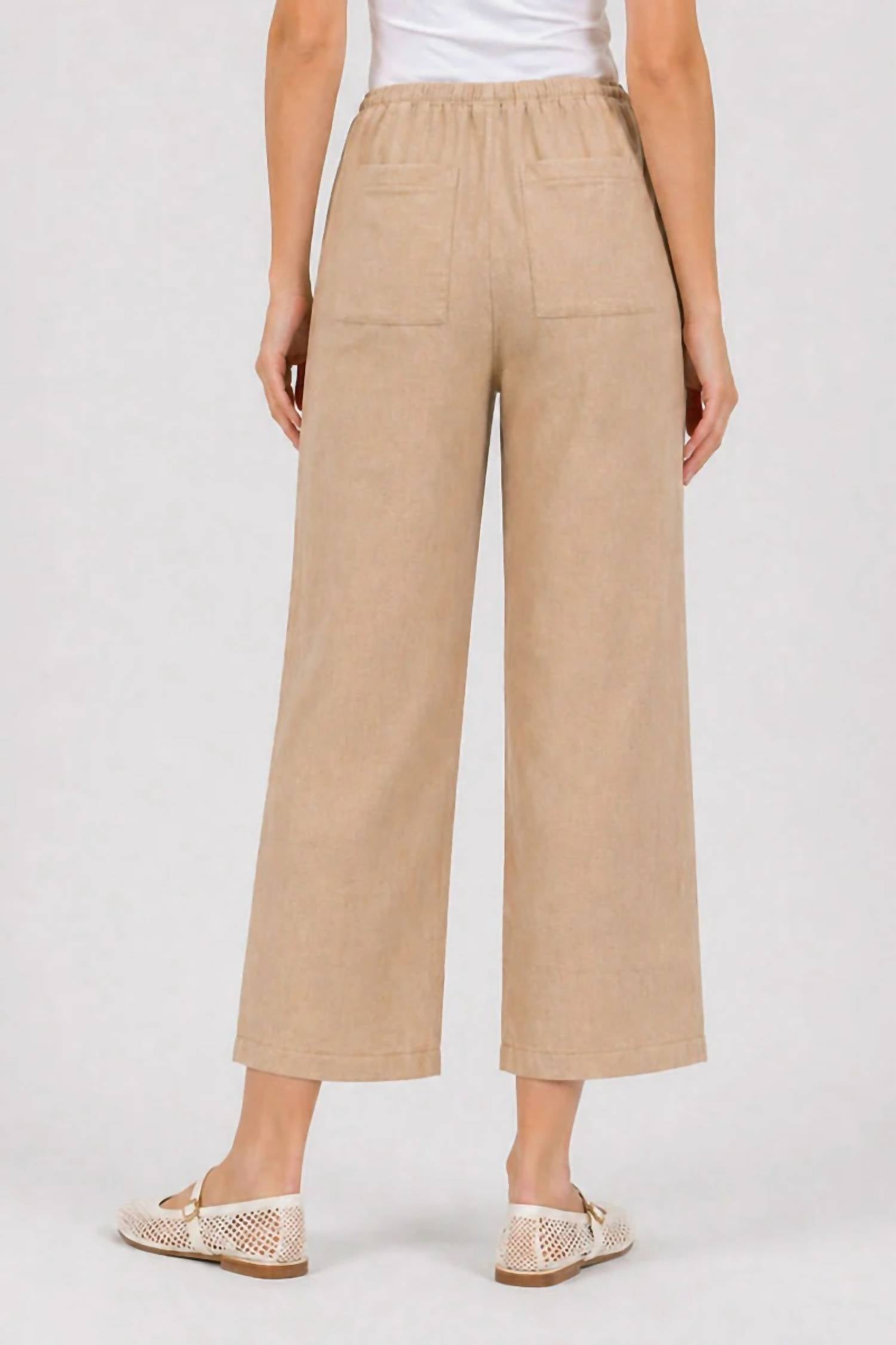 Elliott Lauren - Ease Drawstring Crop Pant