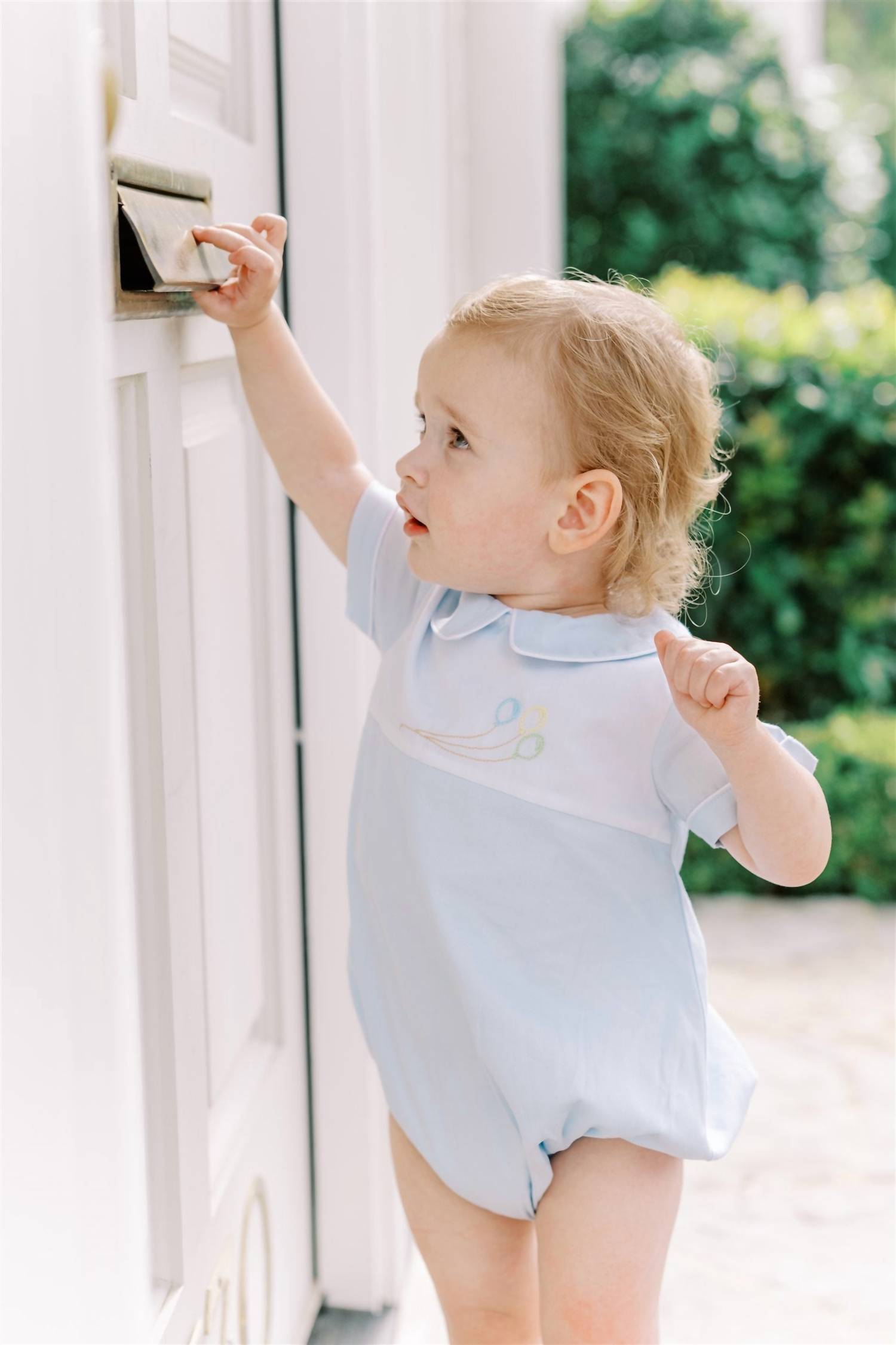 The Proper Peony - Boys Balloons Bubble Romper