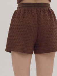 Entro - Women's Quilted High Waisted Shorts