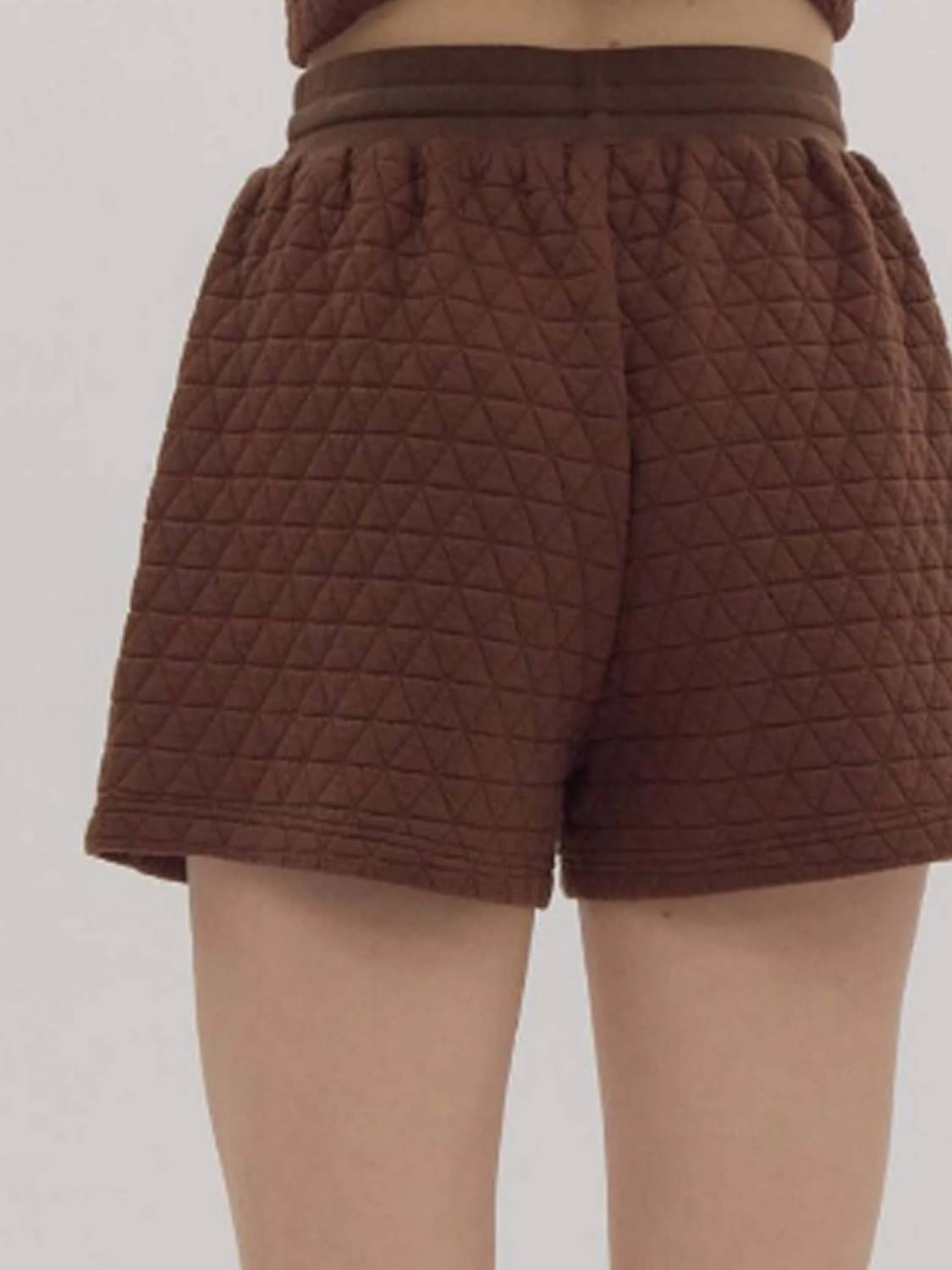 Entro - Women's Quilted High Waisted Shorts