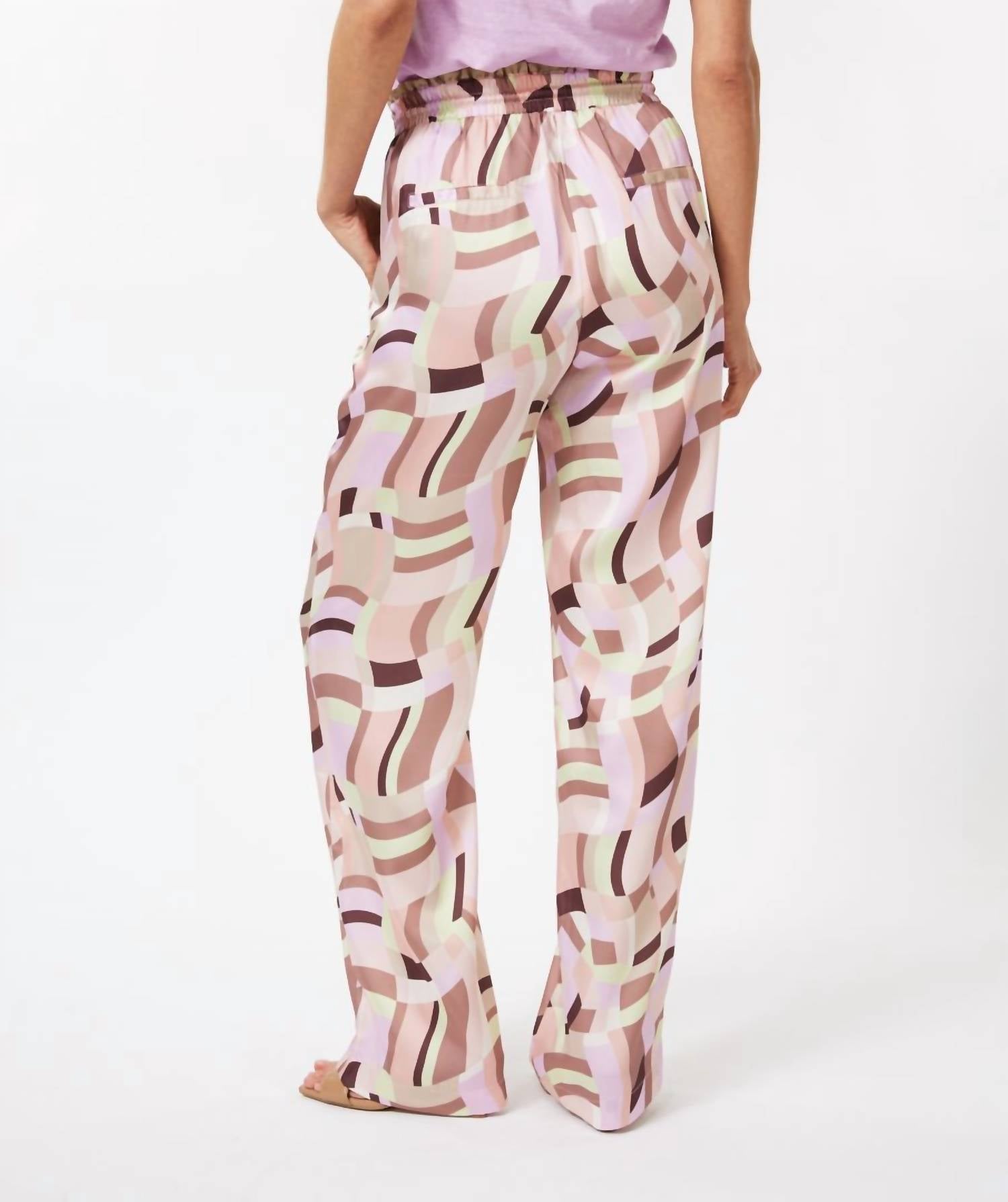 Esqualo - Gemma Geometric Print Trousers