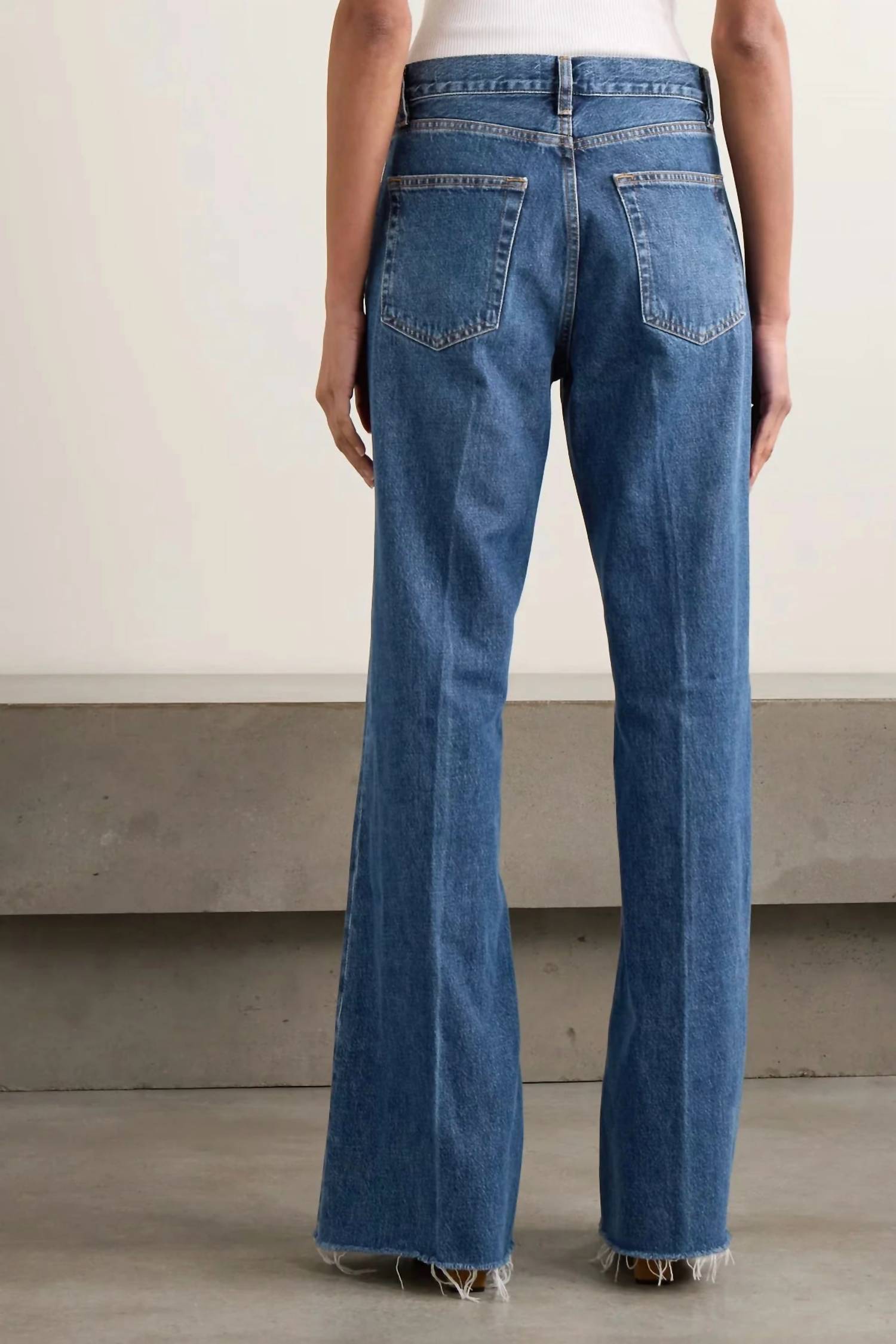 Frame - Lax Antidote Raw Flared Jean