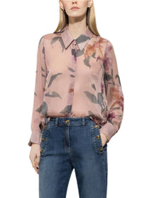 Luisa Cerano - Flower Print Silk Blouse