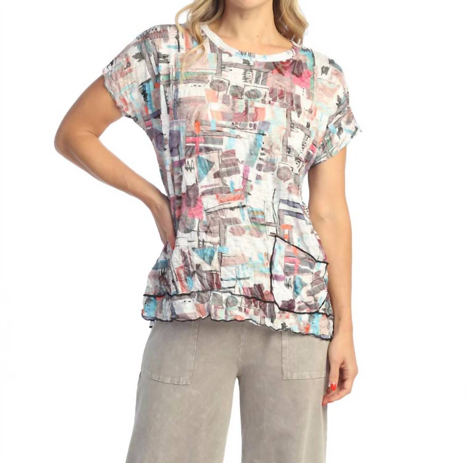 Jess & Jane - Villa Crushed Pocket Top