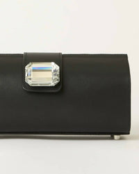 BTB Los Angeles Women's Mellow Crystal Clutch in black - women's bag - detail view
