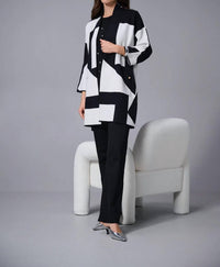 Joseph Ribkoff - Color Block 3/4 Sleeve Cover-up