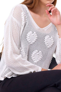 French Kyss - Crochet Heart Top