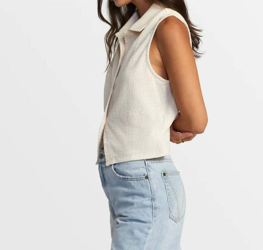 Rvca - Klein Buttoned Tank Top