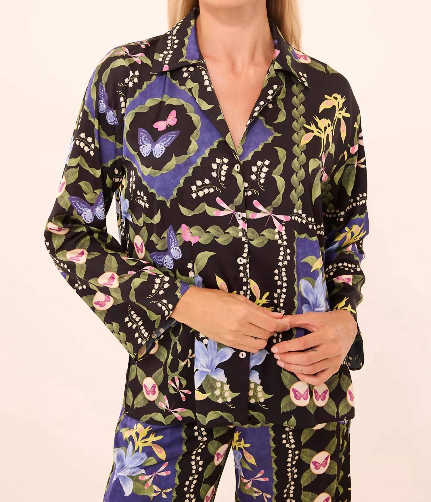 Misa Los Angeles Isme Blouse in butterfly - women's blouse - view 4