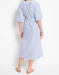 Nic + Zoe - Double Gauze Mixed Stripe Dress