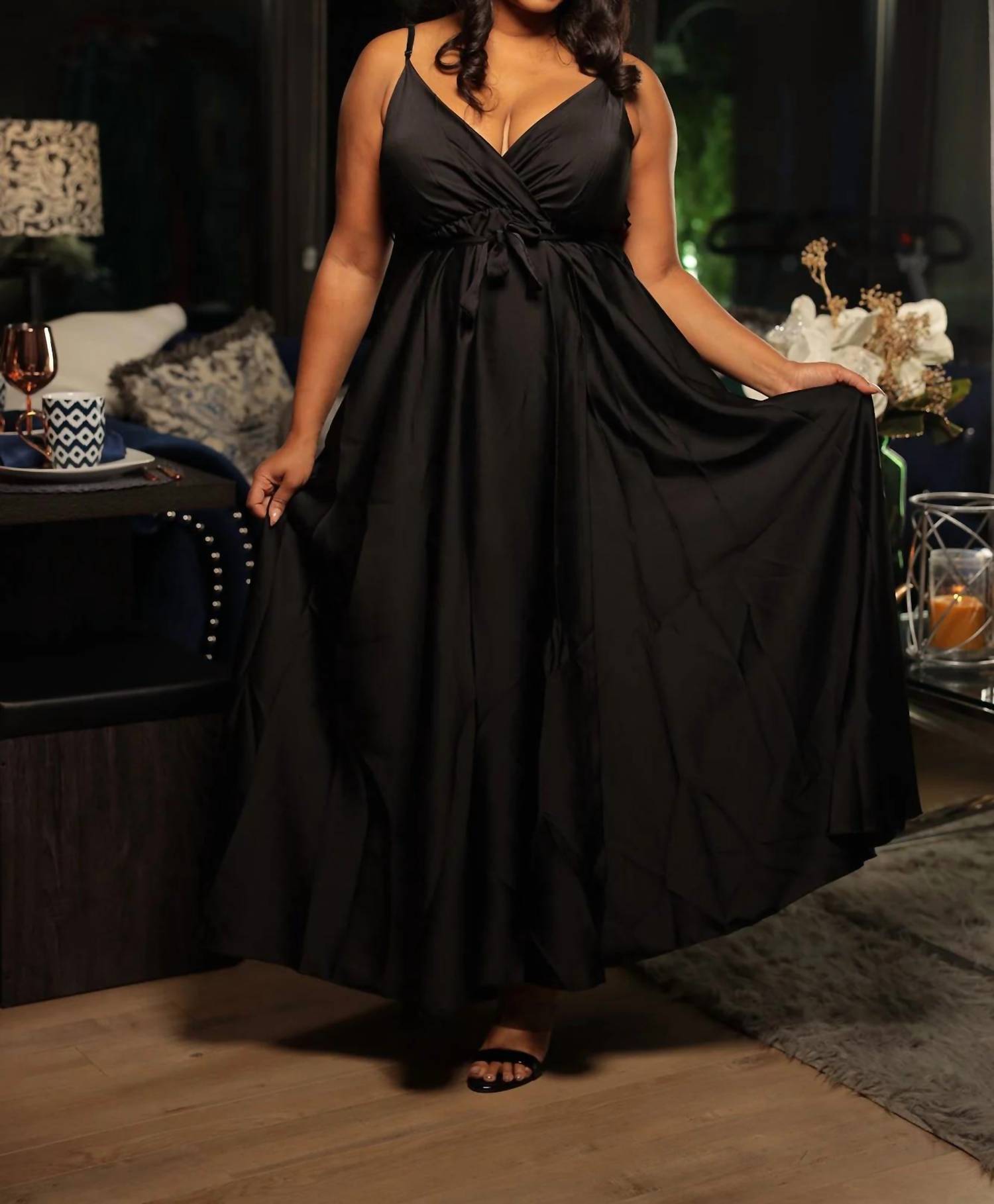 I Too - Satin Maxi Dress