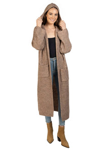 Love Token - Long Hooded Cardigan