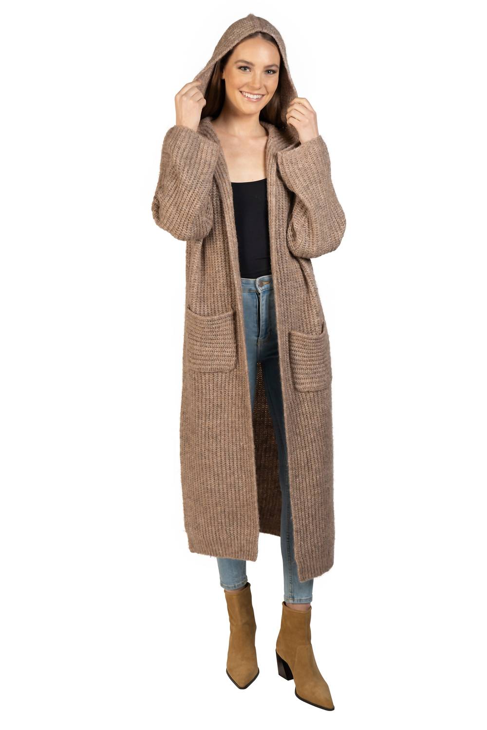 Love Token - Long Hooded Cardigan