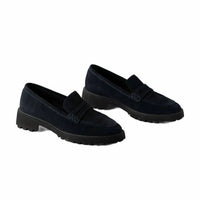 Ara Women's Harleigh Penny Loafers in ocean brush - women's flats - detail view
