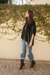 Jennafer Grace - Silk Velvet Scarf Top