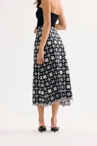 Leo & Ugo - Embroidered Midi Skirt