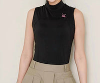 Chucuchu - Front Mesh Half Neck Top