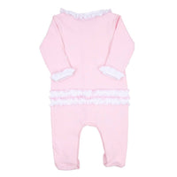 Magnolia Baby - Baby's Hope Rose Spring Embroidered Ruffle Footie