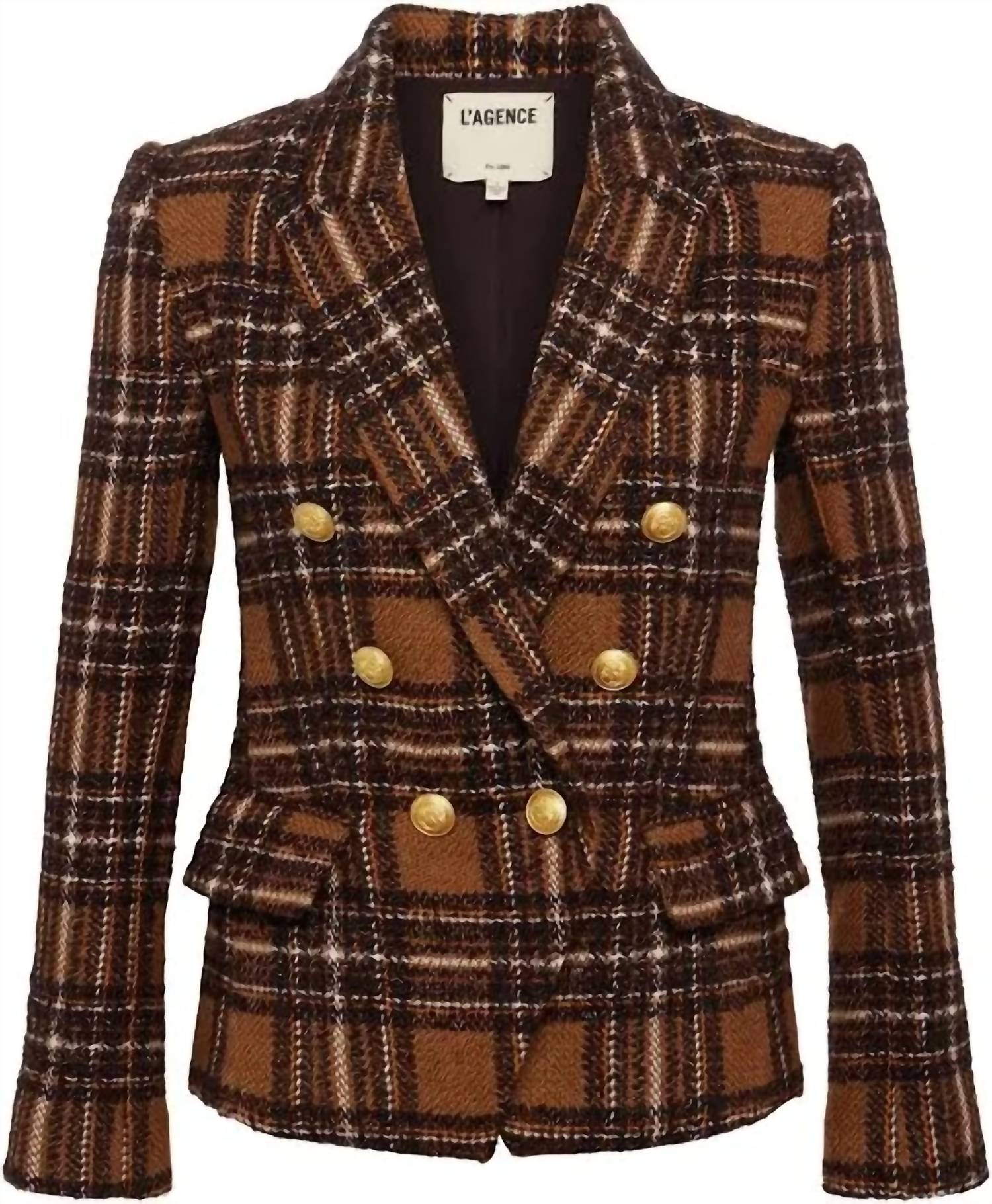 L'Agence - Kenzie Plaid Blazer