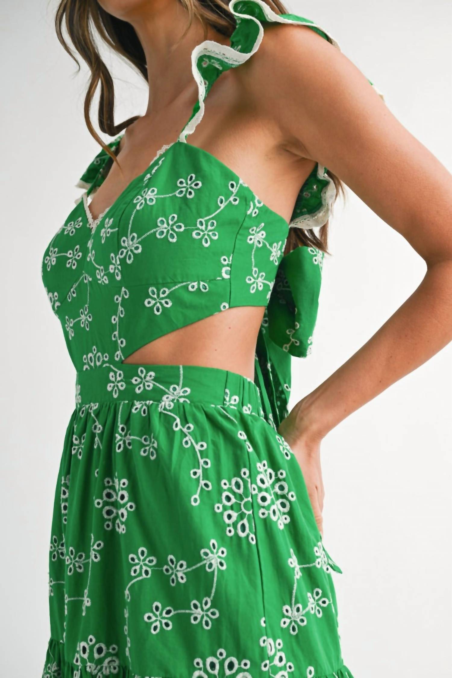 Mable - Garrison Eyelet Midi Dress