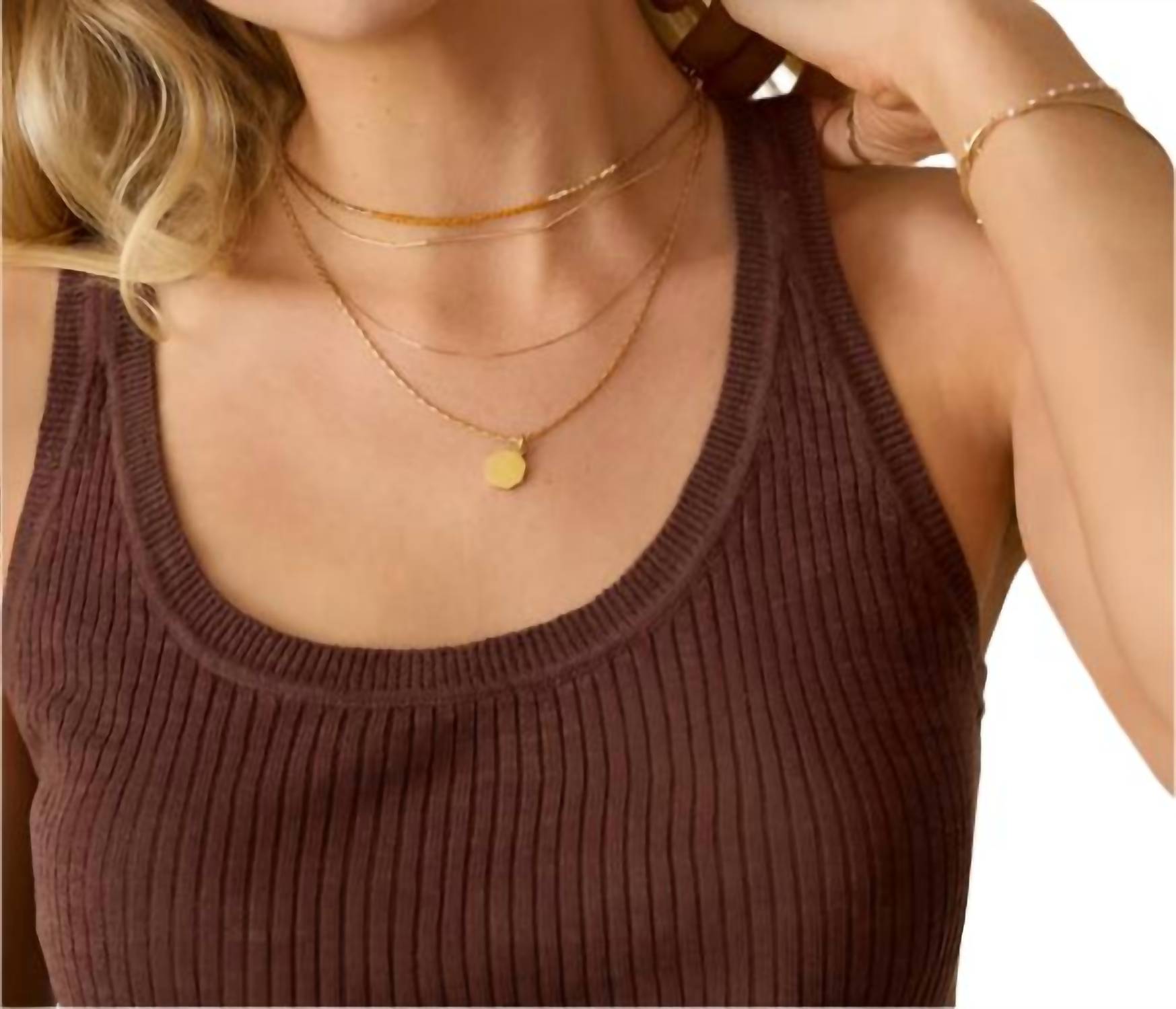 Faherty - Miramar Linen Mini Rib Tank Top